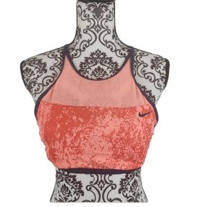 Nike orange sport swim back strap bikini top M
